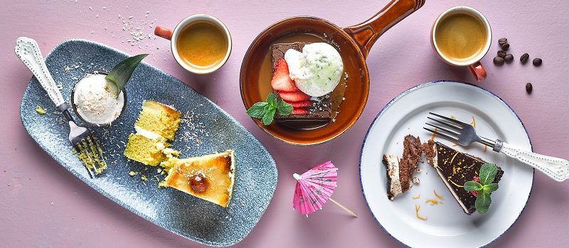 Pineapple Cake, Chocolate Brownie and Chocolate Layer Cake. A sweet lover's dream.